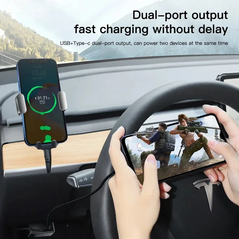 Tesla Model 3/Y/X/S OBD2 Splitter Charging Adapter