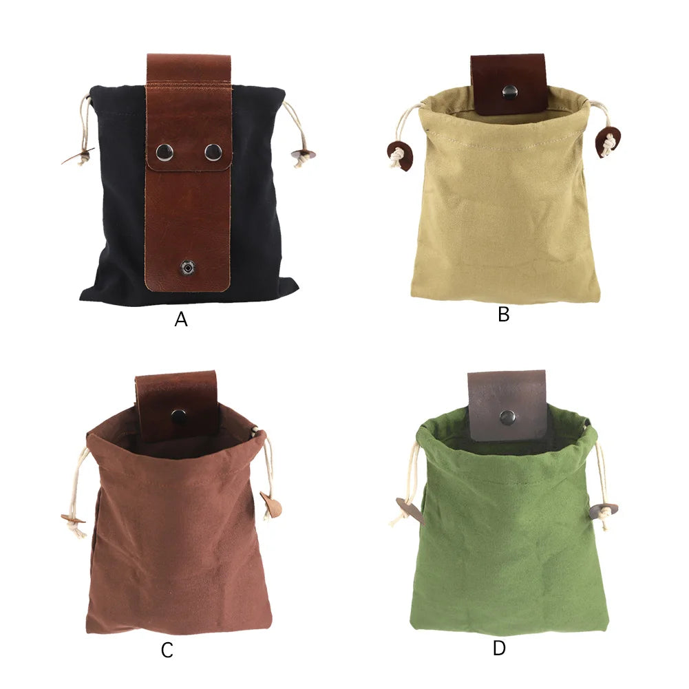 Mushroom Storage Fruit Picking Bag Multipurpose Leather Foraging