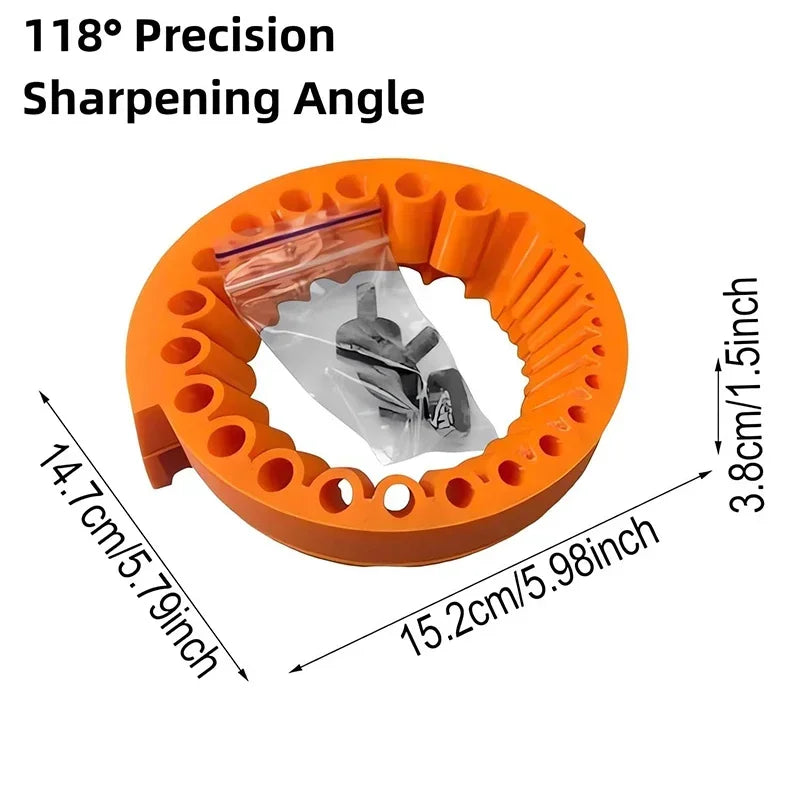 Upgrade 118 Degree Angle Grinder Drill Bit Sharpener Power Grinding