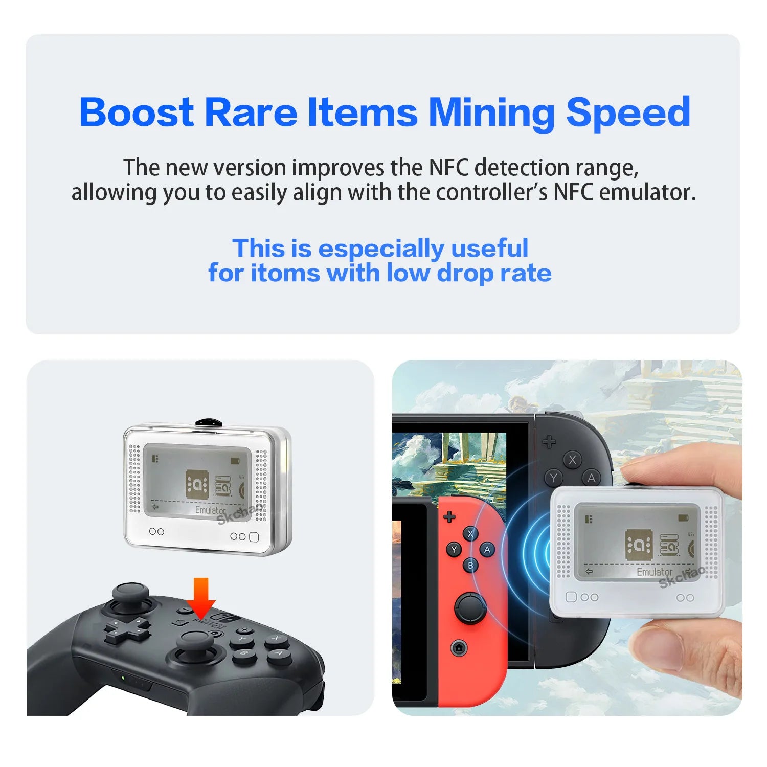 Universal NFC Game Simulator Smart Card Swipe for Amiibo Emulator - Infinite Accessory for Switch 3DS Wii U Zpaxo