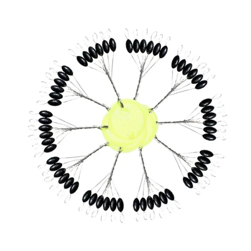 Rubber Oval Stopper Space Beans – Fishing Float Bobber Set