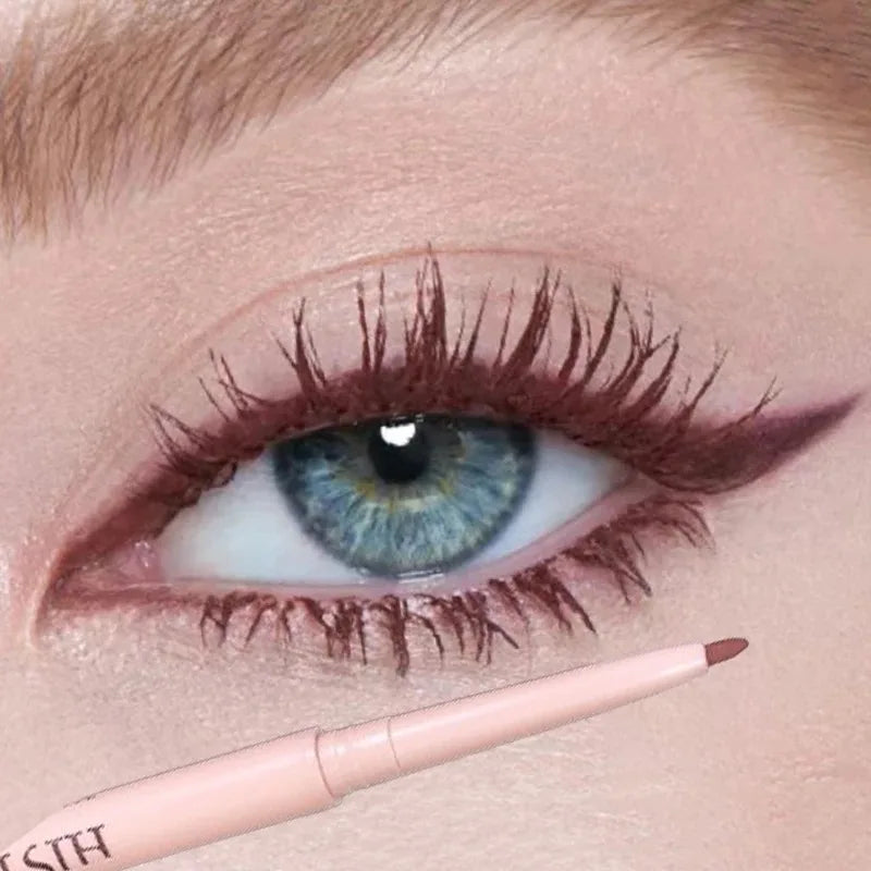 Matte Red Brown Eyeliner Gel Pen Ultra-thin Long Lasting Quick Dry