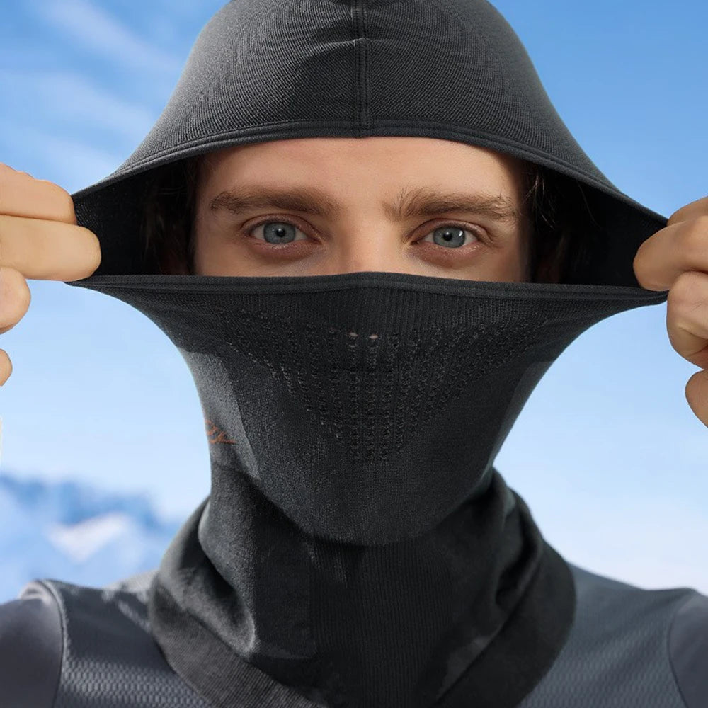 Sports Winter Thermal Cycling Face Mask Balaclava Head Cover Ski Bicycle Motocycle Windproof Soft Warm MTB Bike Hat Headwear Zpaxo