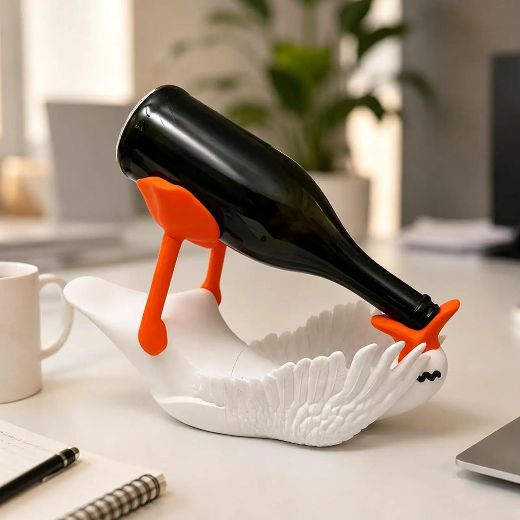 Goose Bottle Holder 3D Printed Shape Countertop Wine Rack Bartenders