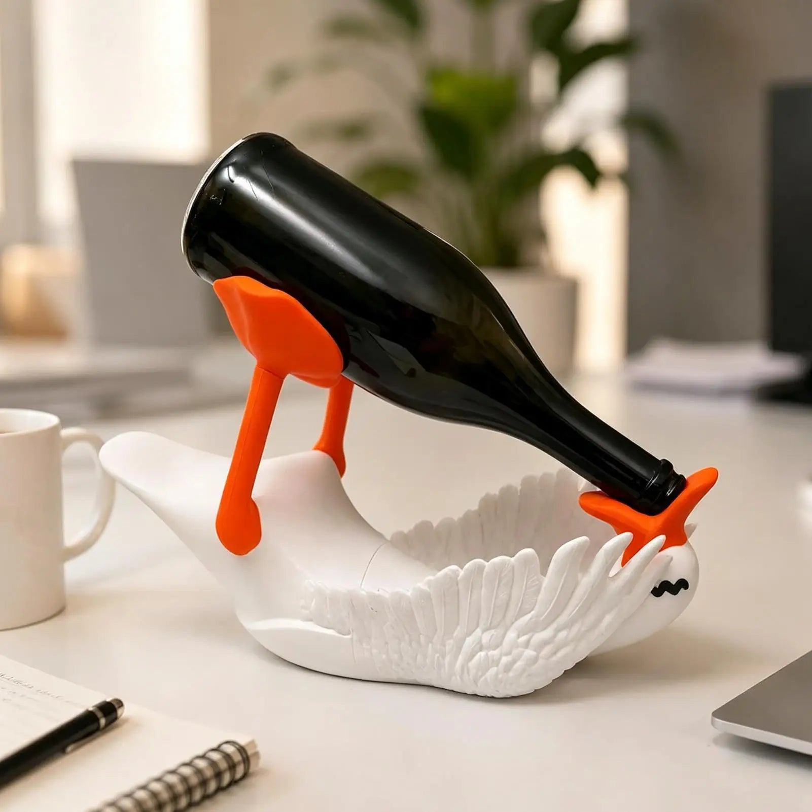 Goose Bottle Holder 3D Printed Shape Countertop Wine Rack Bartenders