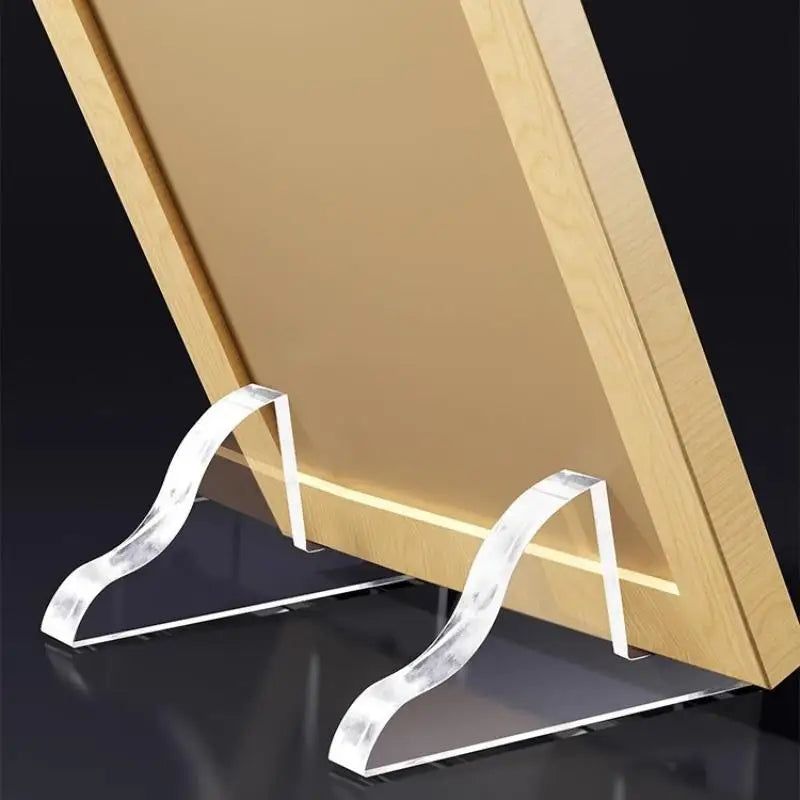 2-Pack Transparent Acrylic Photo Frame Display Stand