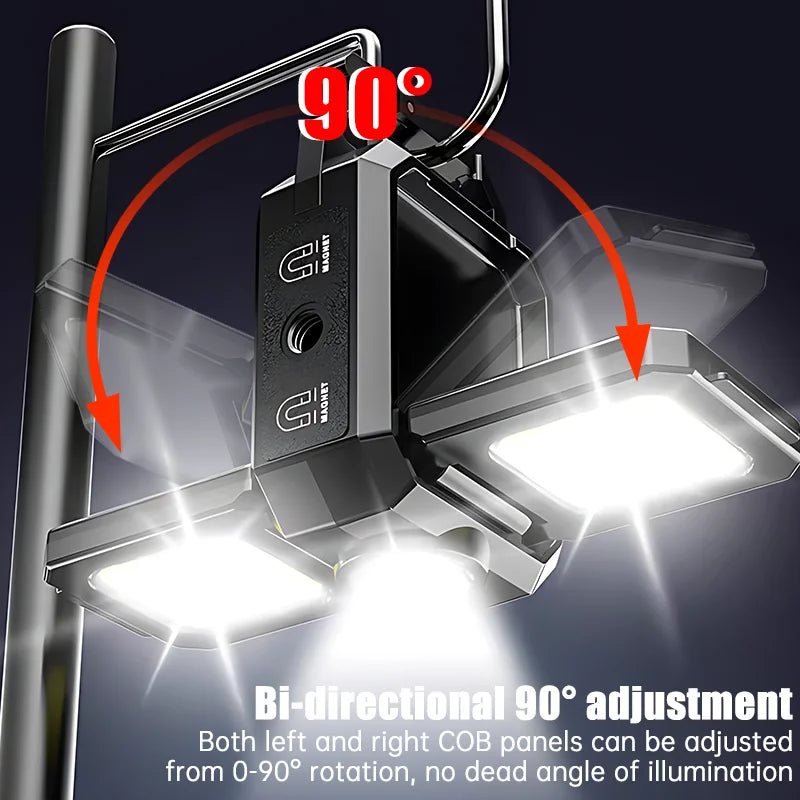 Mini Keychain 800mAh COB Work Light USB Rechargeable Strap 90