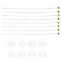 8Pcs Car Window Flagpoles Plastic Small Flag Holders for Cars Trucks Vehicle Window Flag Brackets Sturdy Design