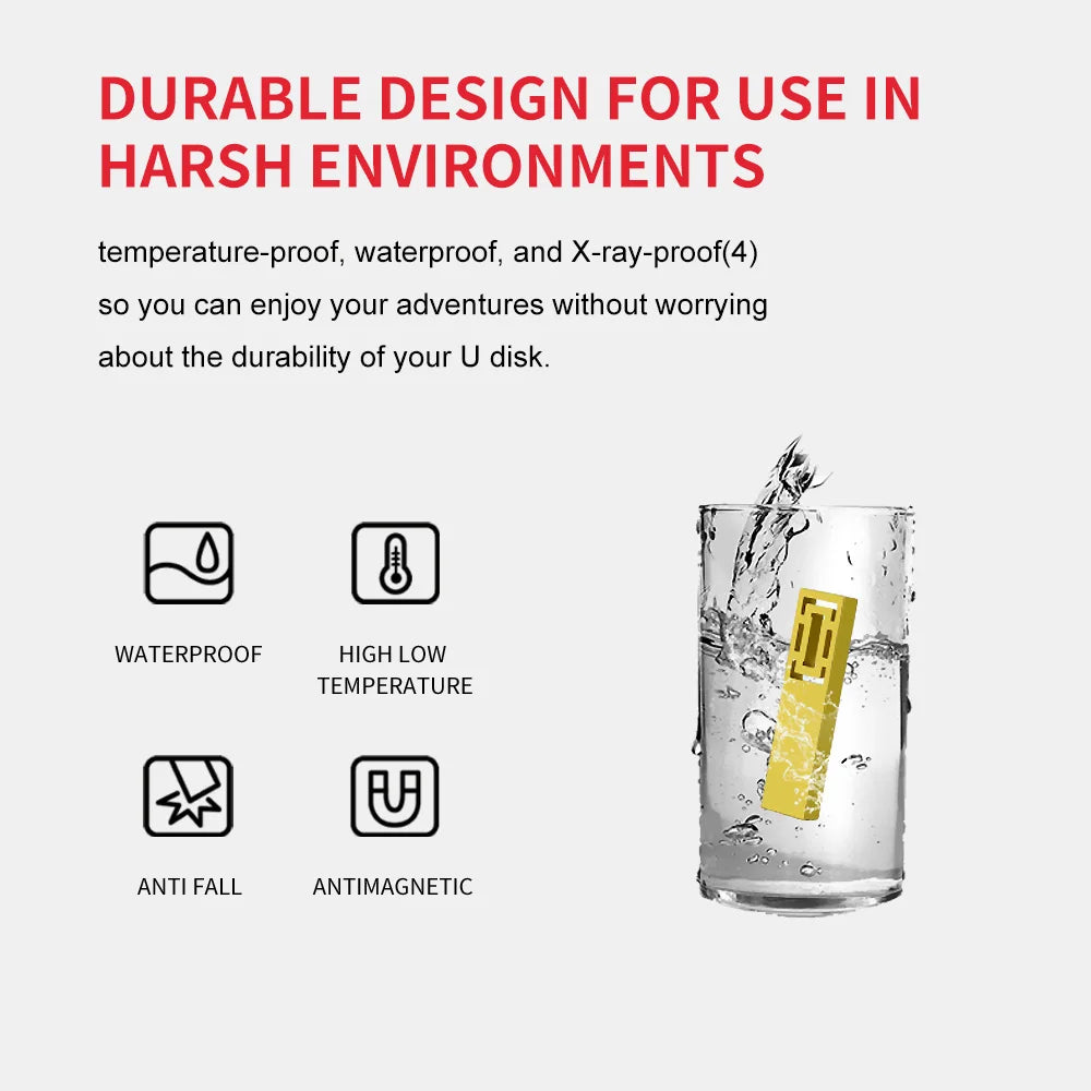ZSUIT 10Pcs 3.0 USB Flash Drive 8GB 32GB Pendrive 128GB 64GB Custom LOGO Waterproof 2.0 USB Pen Drive Flash Metal Stick QBXC Zpaxo