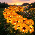 6-head Sunflower Solar Light Solar-powered Outdoor Garden Decorative