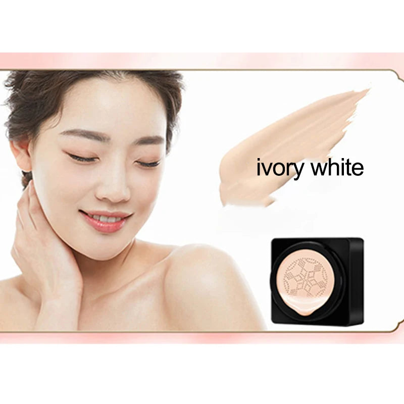 Mushroom Air Cushion Plant Nourishing BB Cream Concealer Moisturizing Foundation Fluid Isolating Plain CC Cream Zpaxo Ivory