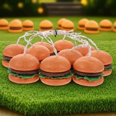 Creative LED Hamburger Shaped String Light Brightness Low Power