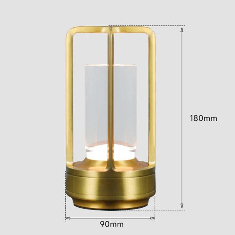 SHINEKNOT Rechargeable LED Camping Lantern | Waterproof Aluminum LED Camping Lantern Zpaxo Golden