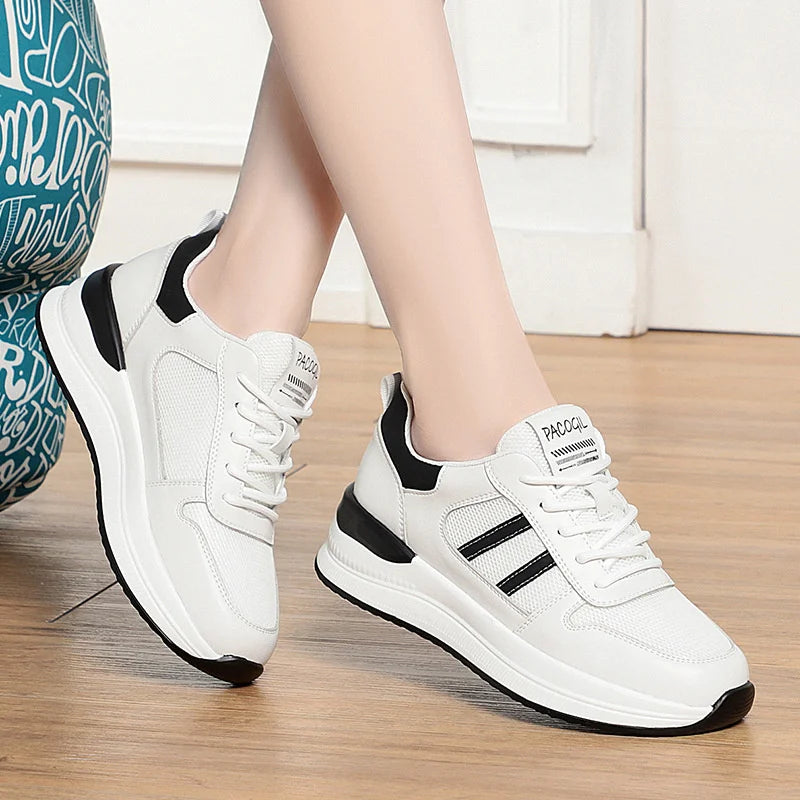 Small White Shoes Women's Spring Fashionable Versatile Breathable Zpaxo