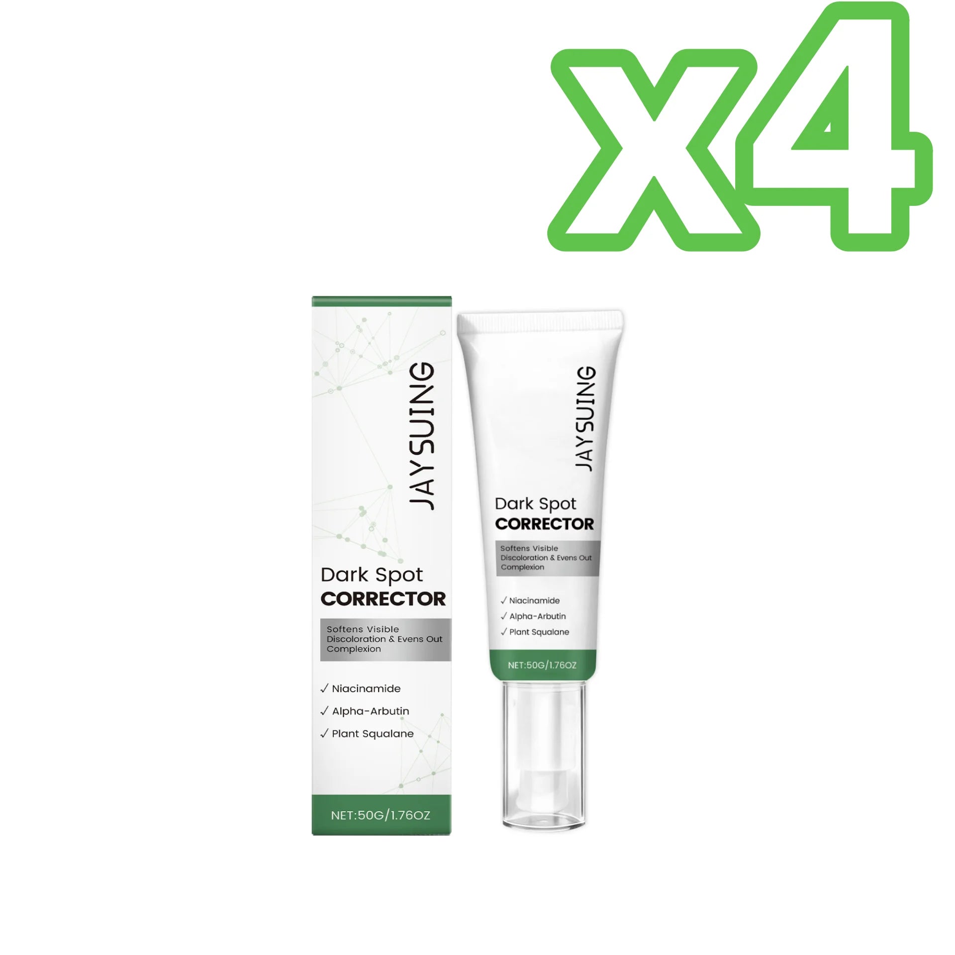 Niacinamide Arbutin Face Cream – Brighten Skin & Fade Dark Spots Brightening Face Serum Zpaxo 50g Boxed X 4PCS