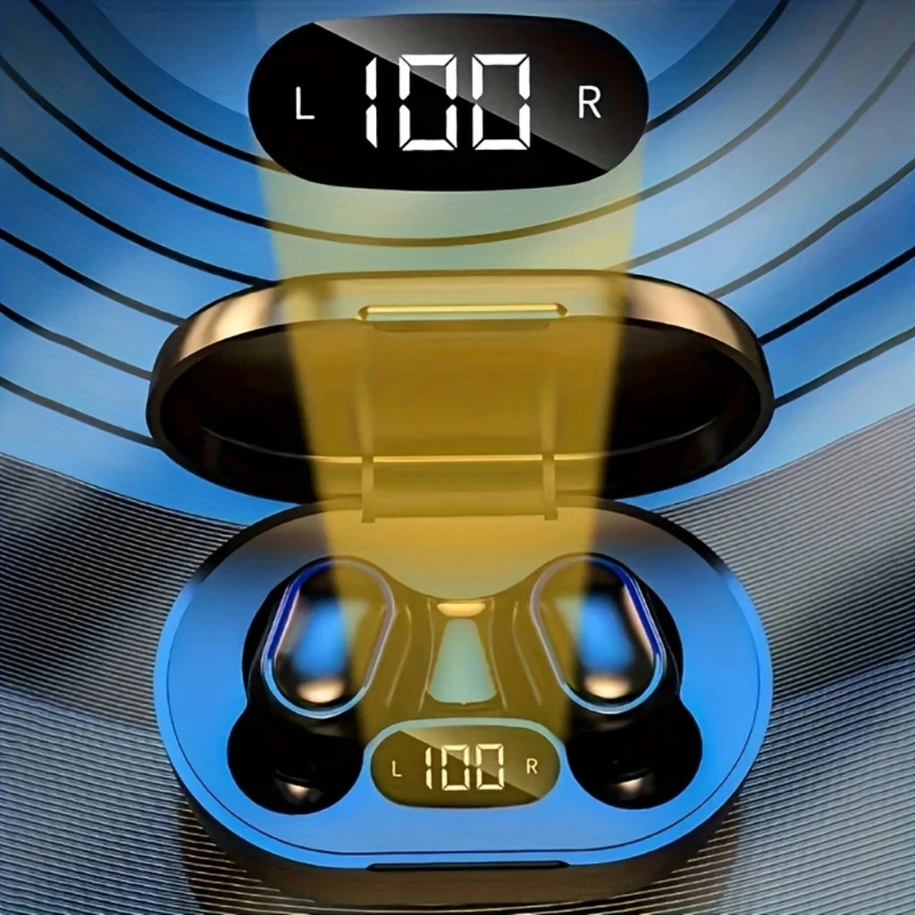 E7S Wireless Bluetooth Headset Mic LED Display Earbuds Iphone Xiaomi