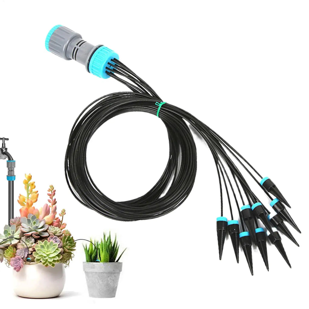 10 Head Drip Irrigation Automatic Watering System Quick Connect