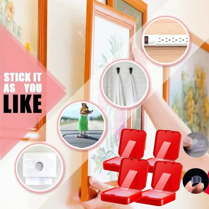 Super Strong Double Sided Adhesive Tape Transparent Wall Stickers Water Proof Household Products Adhesives Gadget Waterproof Zpaxo