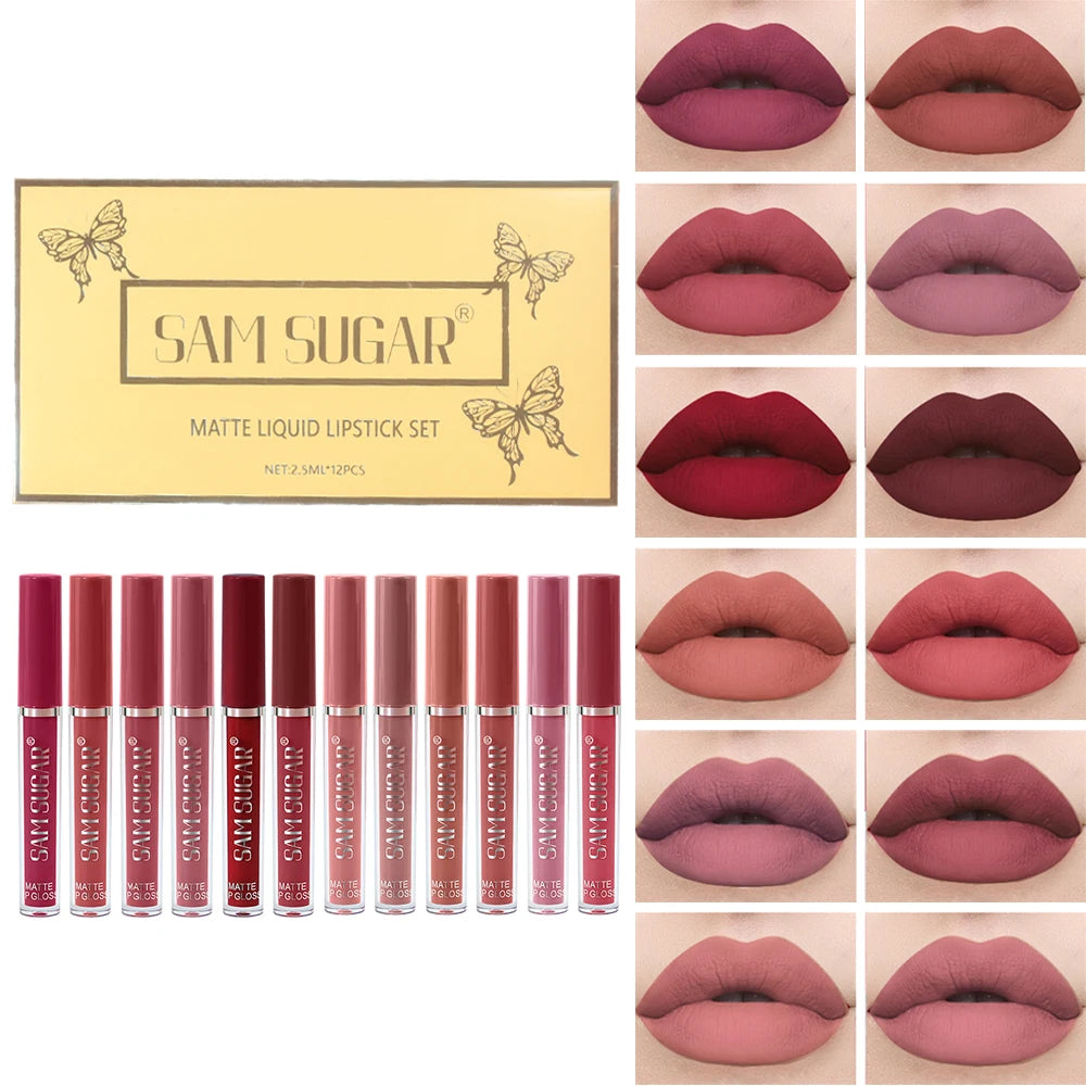 Velvet Matte Lip Waterproof Smudge-proof Smooth Application