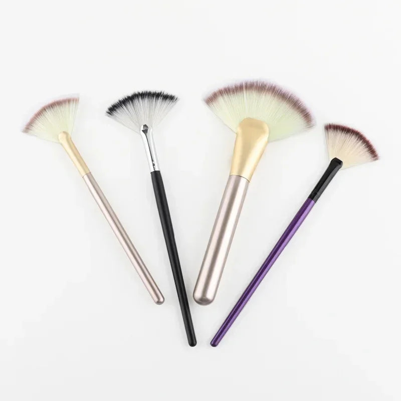 Large Flat Highlight Blush Fan-shaped Makeup Brush Powder Loose Face