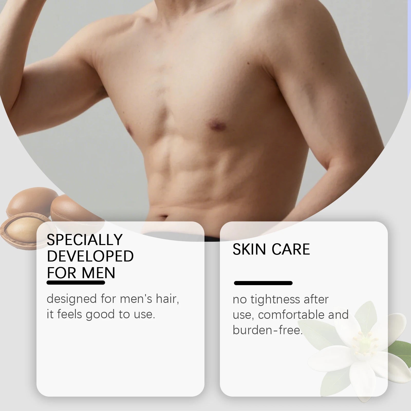 East Moon Men's Hair Removal Spray – Gentle & No Redness Depilatory Spray Zpaxo