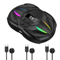 Mobile Phone Screen Auto Clicker with Digital Display & RGB Light Phone Auto Clicker for Games Live Broadcasts Deal Reward Tasks Zpaxo 3 Head no