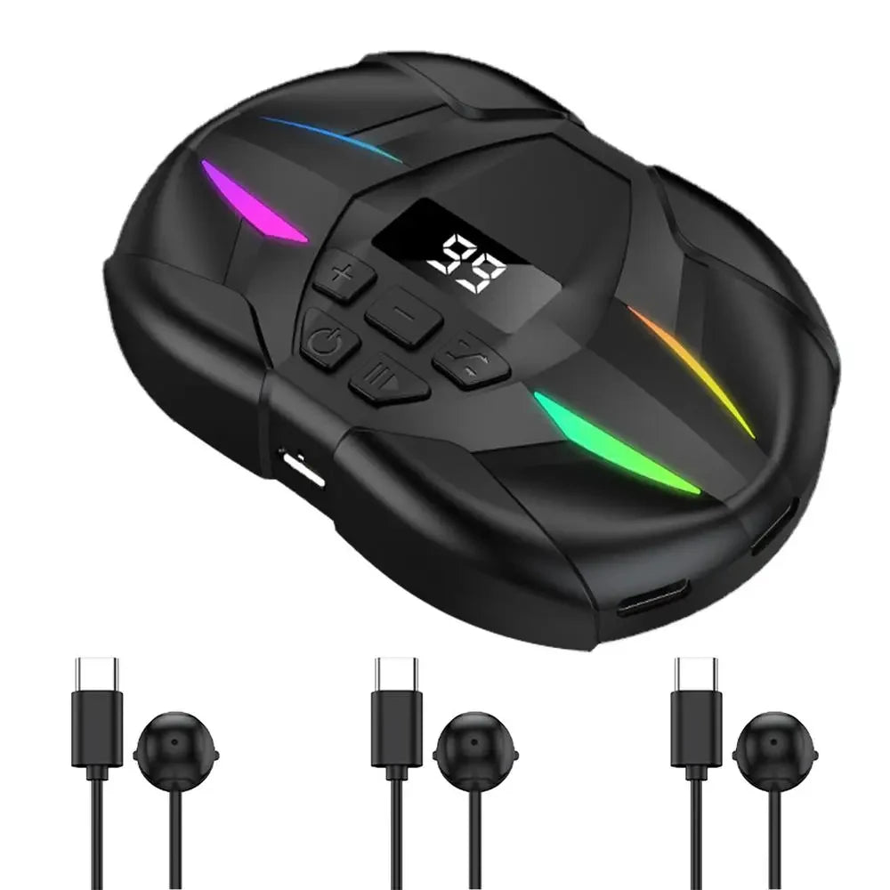 Mobile Phone Screen Auto Clicker with Digital Display & RGB Light Phone Auto Clicker for Games Live Broadcasts Deal Reward Tasks Zpaxo 3 Head no