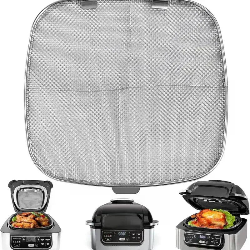 Stainless Steel Splatter Shield AG301 Reusable 5-in-1 Indoor Grill Zpaxo