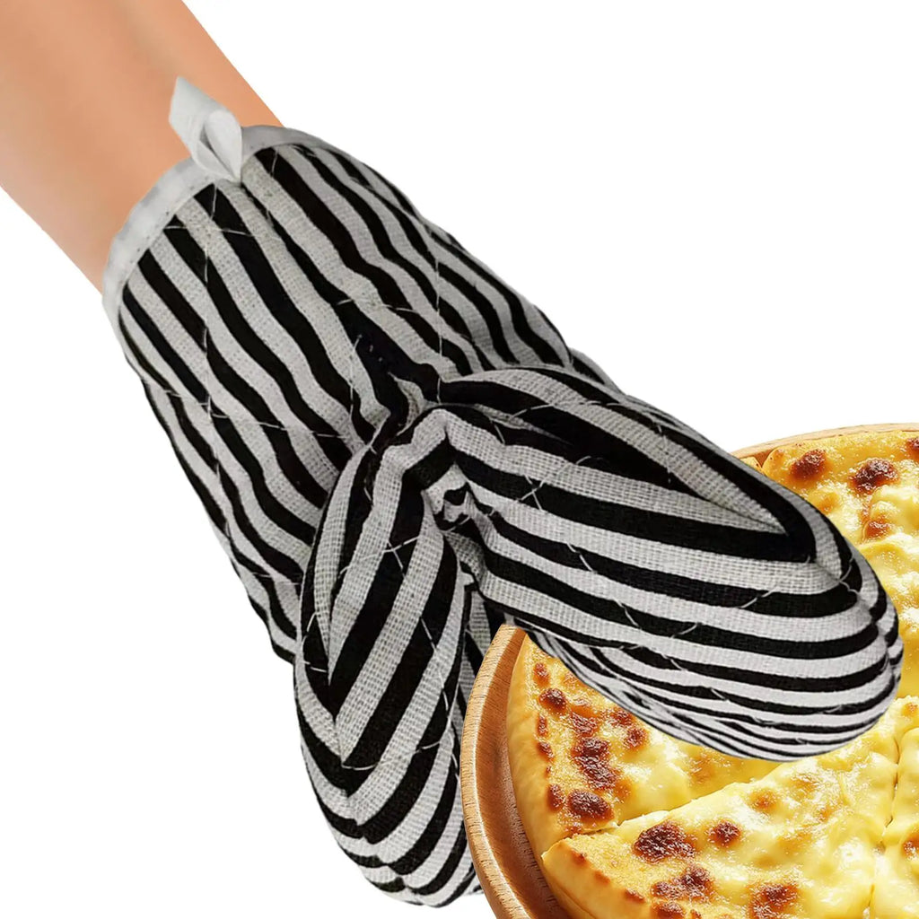 Oven Mitts 1PC Heat-insulating Gloves Potholder Kitchen Anti-scald Microwave Gloves High Temperature Resistant Kitchen Gloves Zpaxo
