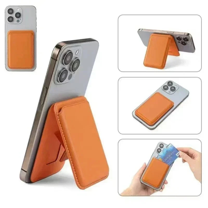 1 Strong Magnetic Leather Wallet Hide Stand Case Iphone 15 14 13 Max
