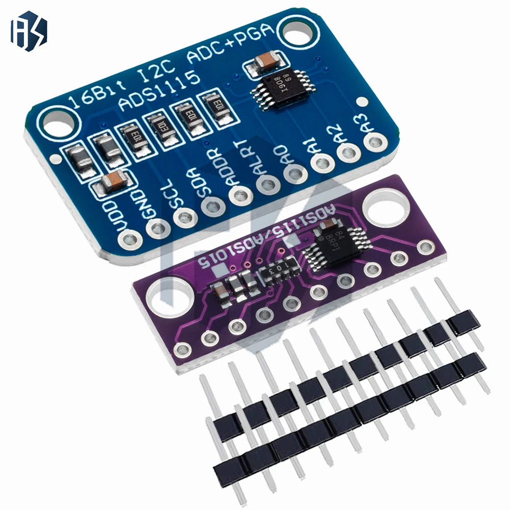 16-Bit ADC Module ADS1115 ADS1015 I2C 4-Channel Programmable Gain Zpaxo