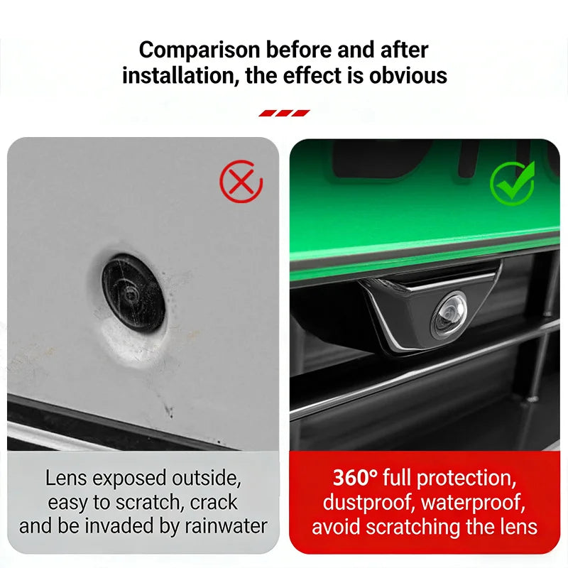 Car 360 Panoramic Camera Protective Cover Reverse Lens Guard