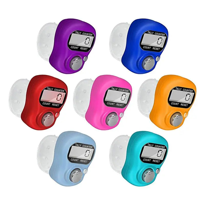 Electronic Digital LCD Finger Ring Tally Counter Mini Row Button Clicker Hand Held Counter Ring For Sewing Knitting Weave Tool Zpaxo