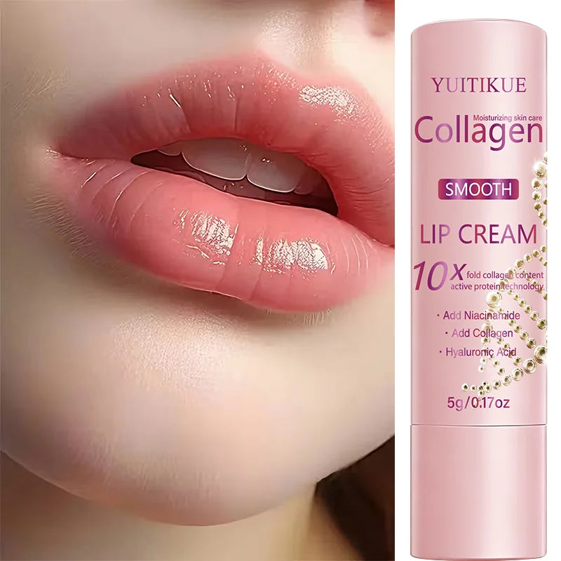 10X Collagen Lip Cream – Hyaluronic Acid & Niacinamide Lip Balm Lip Treatment Cream Zpaxo