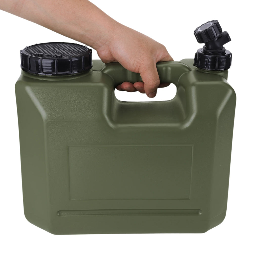Portable Water Jug W Wide Filler Opening Emergency Storage Tank