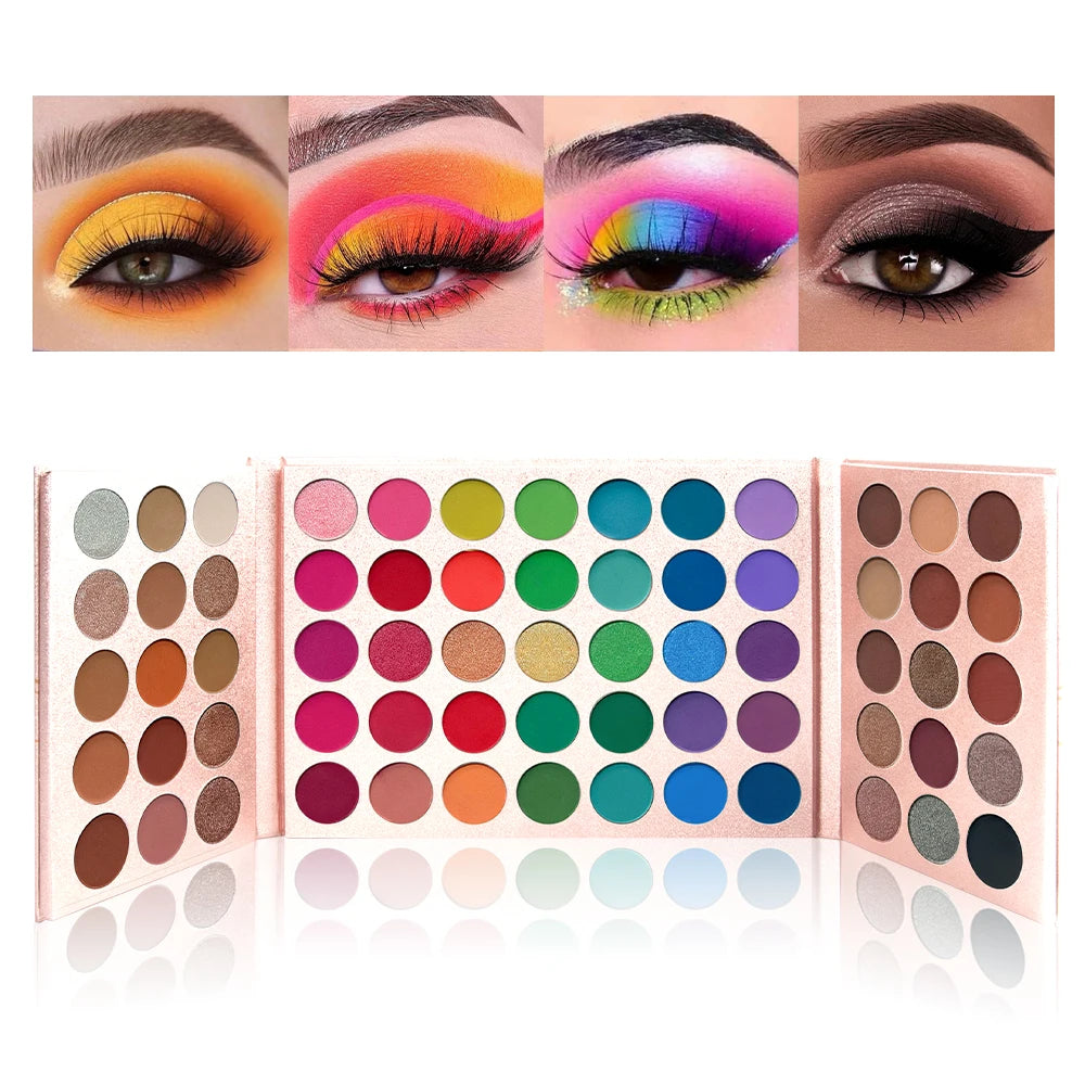 65-Color Eyeshadow Palette Makeup-high Pigmented Eye Make Up Tool Zpaxo