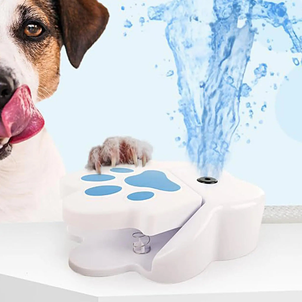 Paw Activated Dog Water Fountain Step Outdoor Pet Drinking Dispenser