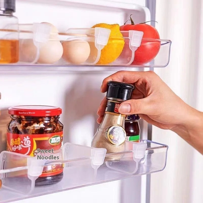 10/20PCS Refrigerator Kitchen Organizer Shelf Storage Dividers For Eggs Bottles Items Organizer Zpaxo