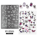 Lace Castle Nail Stamping Plates Ghost Skull Moon Star Butterfly