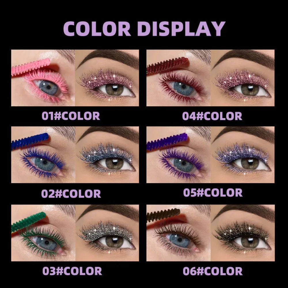 Double Head 1 Mascara Silk Fiber Lash Volume Waterproof Lasting Zpaxo