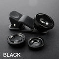 1 Fisheye Phone Lens 0 67x Wide Angle Zoom Fish Eye Macro Lenses Zpaxo Black