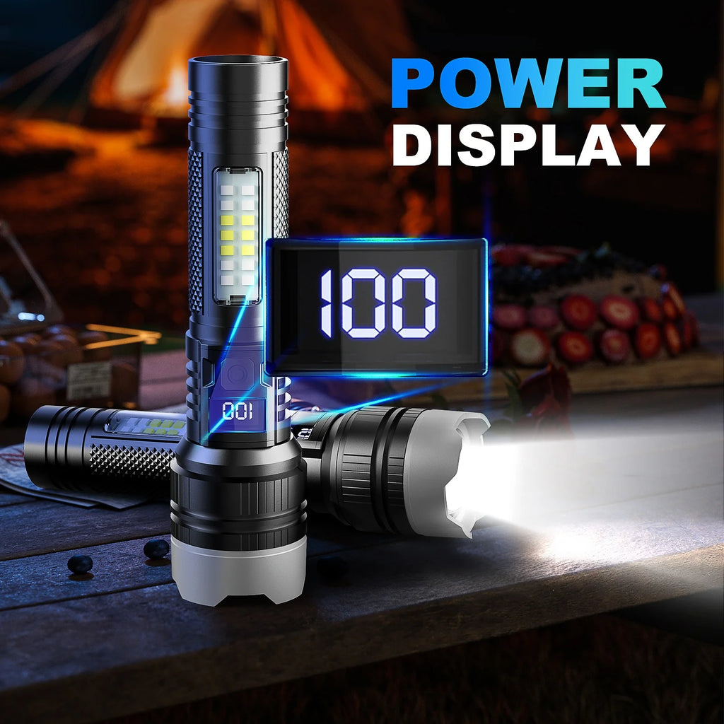 POCKETMAN 3800 Lumen LED Flashlight – Zoom, 5 Modes, USB-C