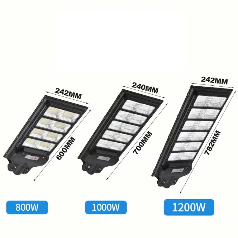 Solar Street Lights 1000W 1200W Outdoor Lamp Waterproof Remote Zpaxo