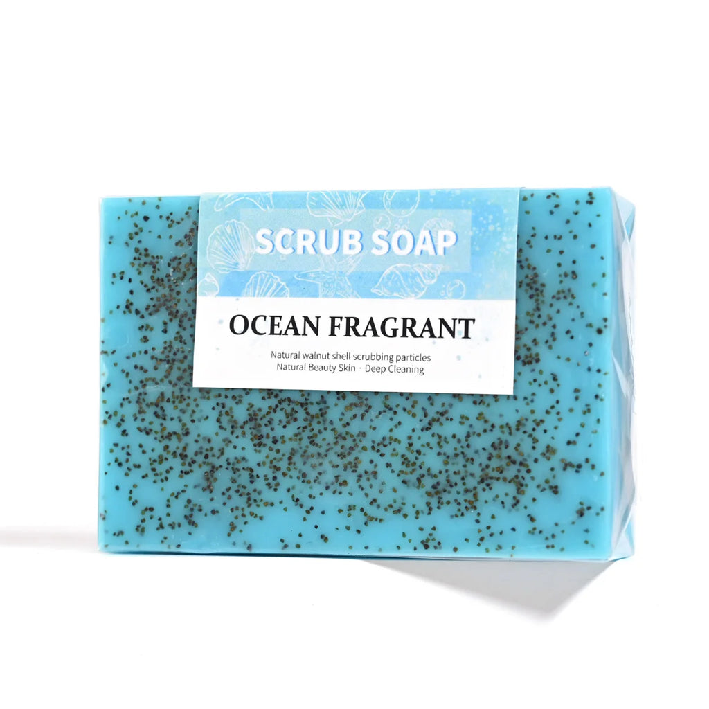 M+100g Natural Handmade Sea Salt Whitening Scrub Soap for Cleaning and Polishing - Dual Use Exfoliating Agent for Face/body Zpaxo