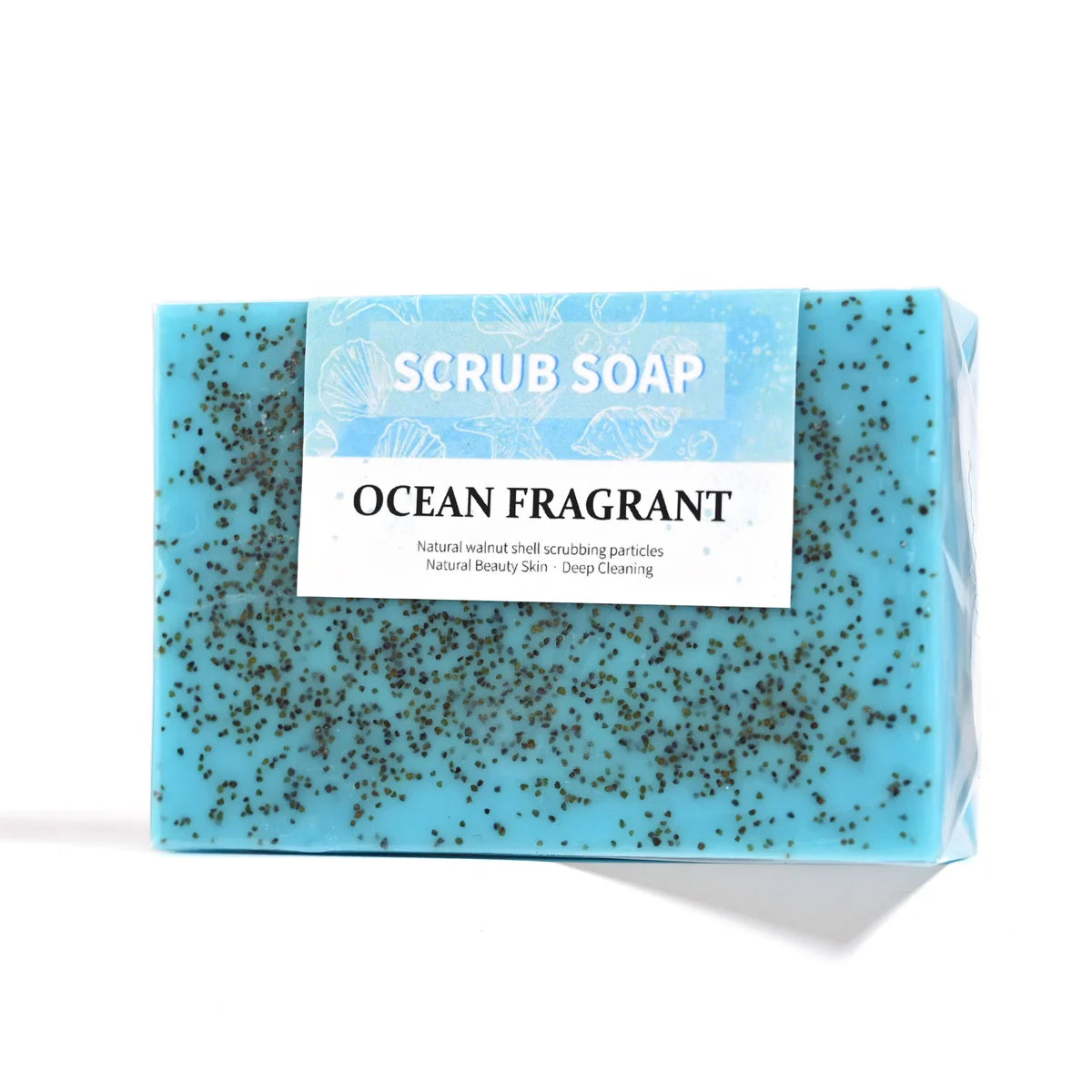 M+100g Natural Handmade Sea Salt Whitening Scrub Soap for Cleaning and Polishing - Dual Use Exfoliating Agent for Face/body Zpaxo