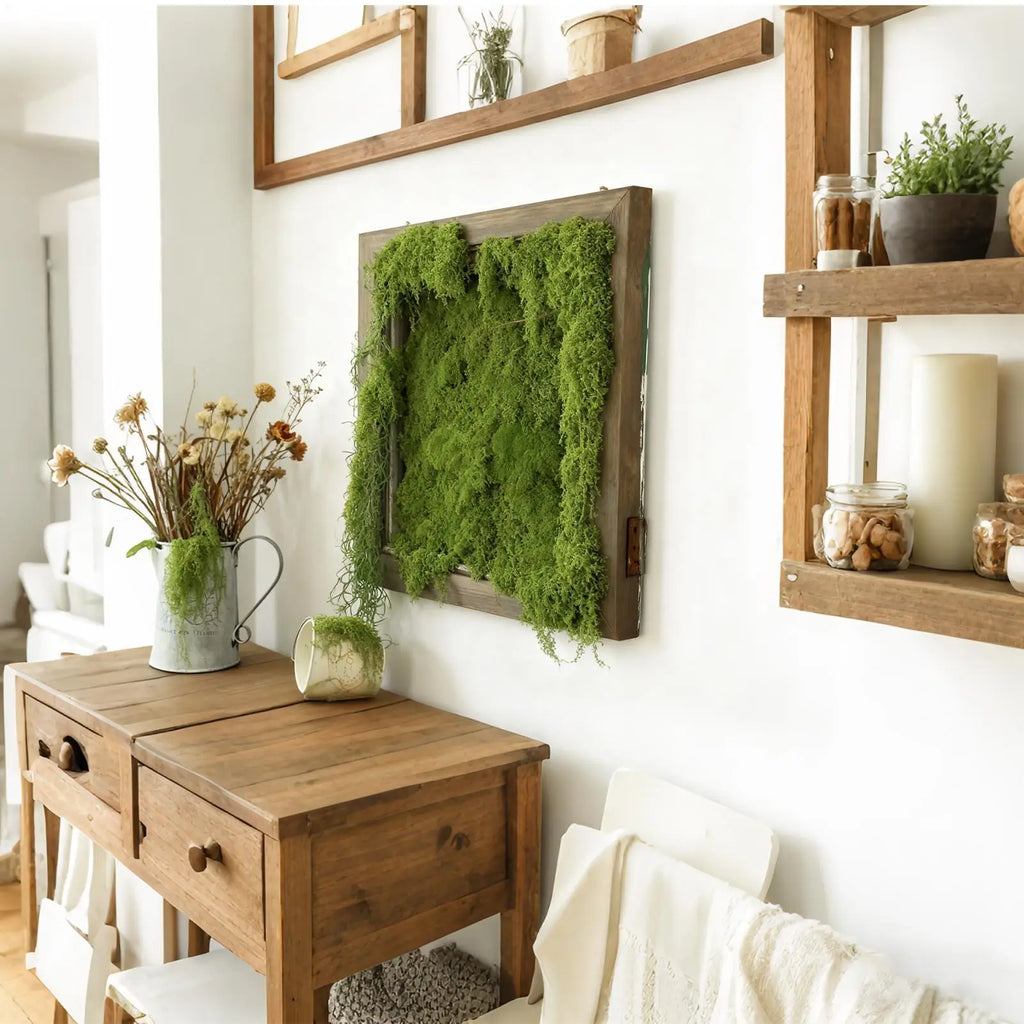 Artificial Moss Crafts Realistic Faux Greenery Fake Green Terrarium