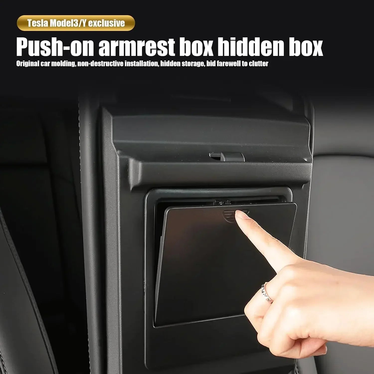 Tesla Model 3 & Y Center Console Armrest Organizer Storage Box