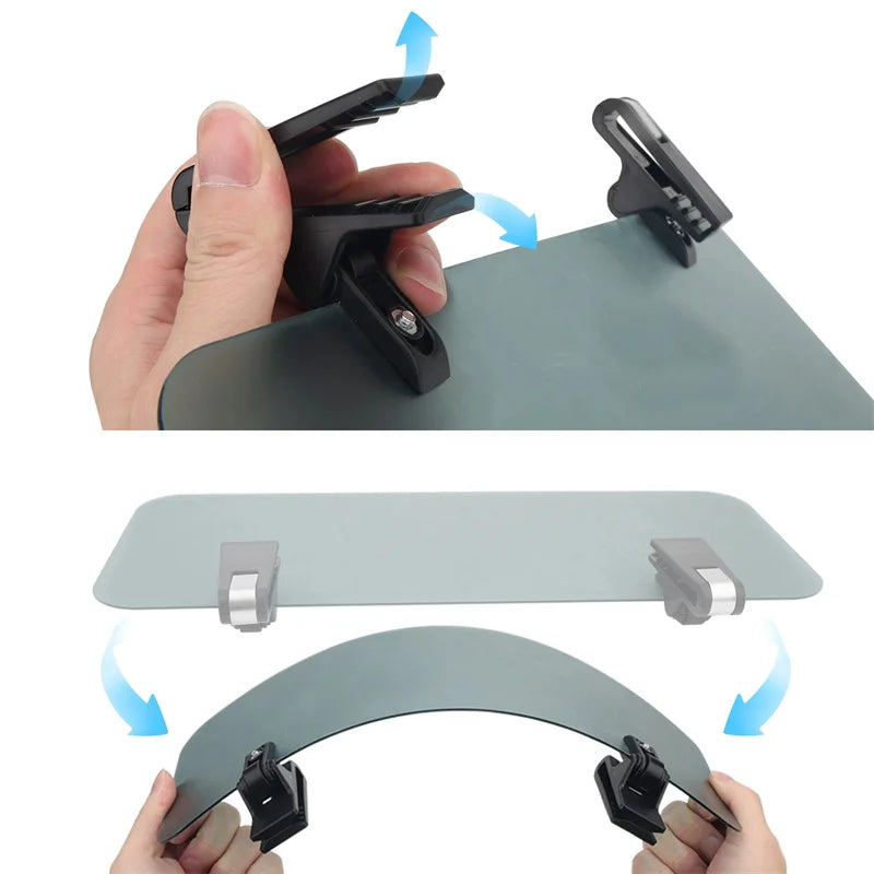 Polarized Car Sun Visor Extender – UV400 Anti-Glare 180° Clip