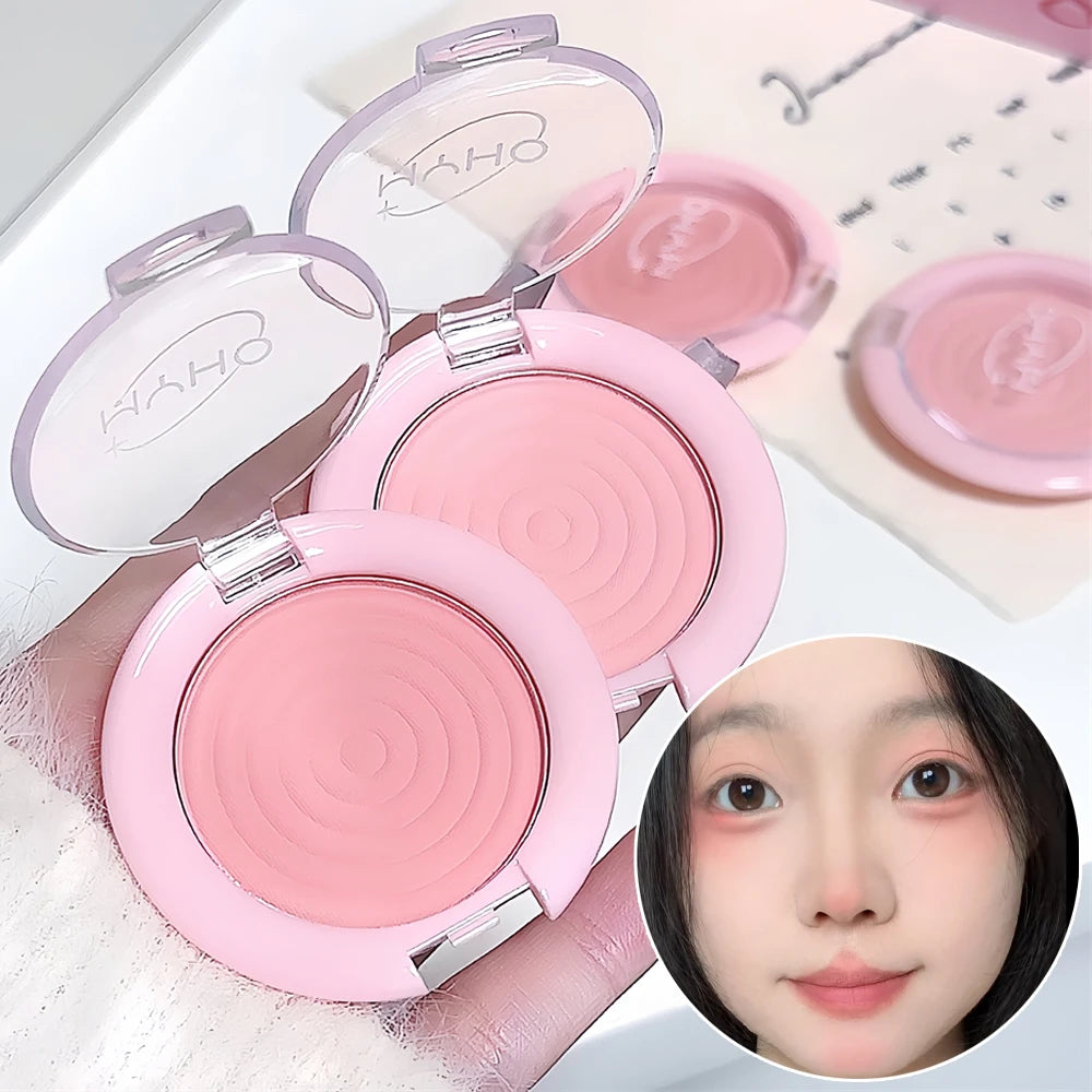 Monochrome Blush Swirl Contour Powder Matte Cosmetics Vitality Girl Zpaxo