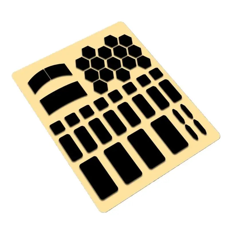 652F Easy Installs Silicone Anti Slip Mouse Stickers Resist Sweat and Provide Secure Handling Mouse Controller Set Zpaxo